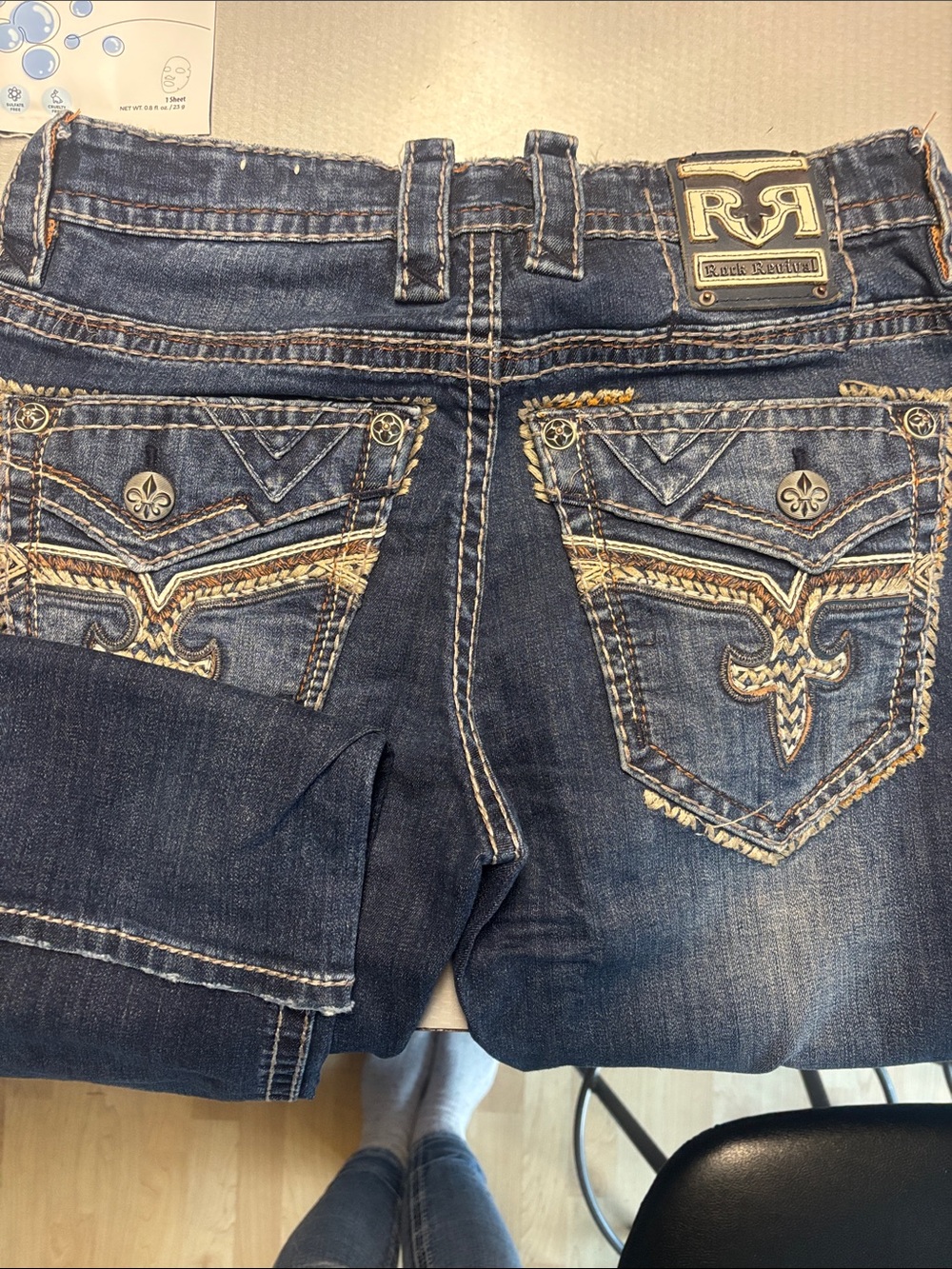 Rock Revival Men’s dark wash 31 -Charlot-Straight leg